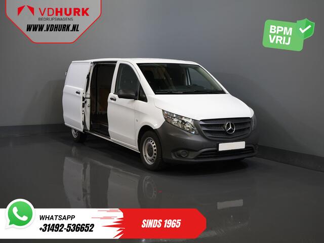 Mercedes-Benz VITO 116 CDI Aut. L2 BPM VRIJ! Carplay/ Stoelverw./ 270gr deuren/ Cruise/ Airco/ Navi/ Camera/ PDC