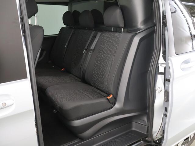 Mercedes-Benz VITO 114 CDI Aut. | Lang L2 | Select | Dubbele Cabine | Schuifdeur L+R | LED | LM Velgen | 5-zits | Dakspoiler | Achteruitrijcamera | Trekhaak 2500KG. | Comfort-stoelen | Alarm | Certified