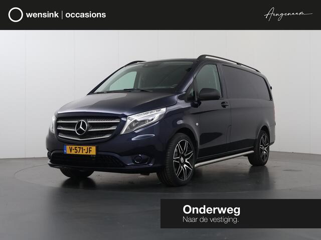 Mercedes-Benz VITO 116 CDI | AUT. | L2 LANG | | 3-ZITS | NAVIGATIE | LEREN STUURWIEL | 2500KG TREKHAAK | BETIMMERDE LAADRUIMTE | ACHTERDEUREN | CLIMATE CONTROL | SIDEBARS