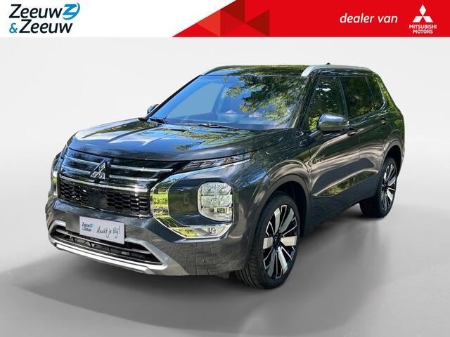 Mitsubishi OUTLANDER 2.4 PHEV Instyle+ Apple Carplay/Android Auto , achterbank verwarmd , elektrisch glazen panorama-dak , cruise control adaptief , elektrisch verstelb. bestuurdersstoel met geheugen , elektrisch bedienbare achterklep met sensorsturing , luxe lederen bekledin