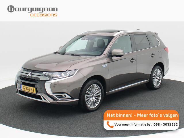 Mitsubishi OUTLANDER 2.4 PHEV S-Edition 135 Pk Automaat | Trekhaak | Panoramadak | 360° Camera | Volledig Zwart Leder | Adaptive Cruise | CarPlay | Elektrische Achterklep | 18 Inch