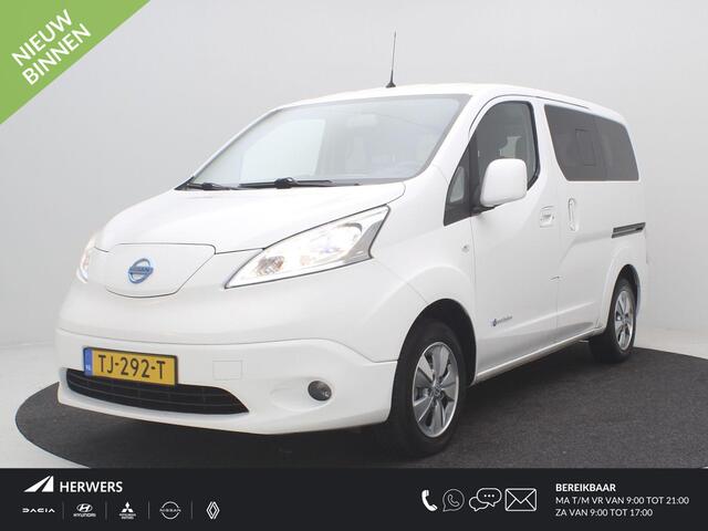 Nissan E-NV200 Evalia 40 kWh 2.Zero Edition 7p / 7 Persoons / Dubbele Schuifdeur / Navigatie / Stoel en Stuurverwarming / Achteruitrijcamera / Cruisecontrol / Lederen Stoelen / 90% SOH /