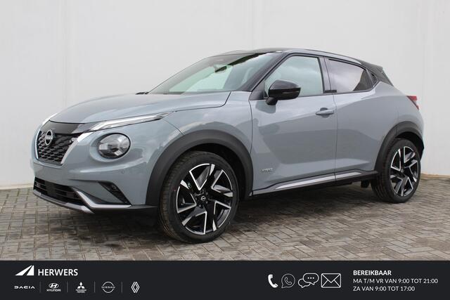 Nissan JUKE 1.6 Hybrid N-Design / ** ¤6.000,- KORTING ** / NIEUW uit voorraad leverbaar! / Cold Pack Light / Navigatie + Apple Carplay & Android Auto / Achteruitrijcamera / Cruise- en Climate Control