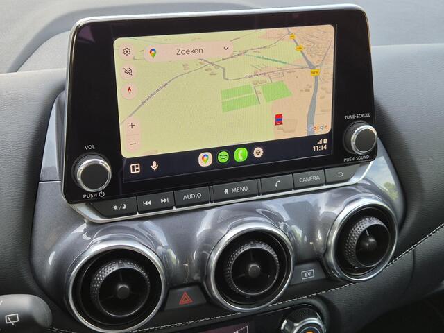 Nissan JUKE 1.6 Hybrid Tekna Automaat / Rondomzicht camera / Apple Carplay Android Auto / Adaptief CC / Bose Audio Systeem / Navigatie via Apple Carplay of Android Auto / Keyless Entry/Start / Climate control /