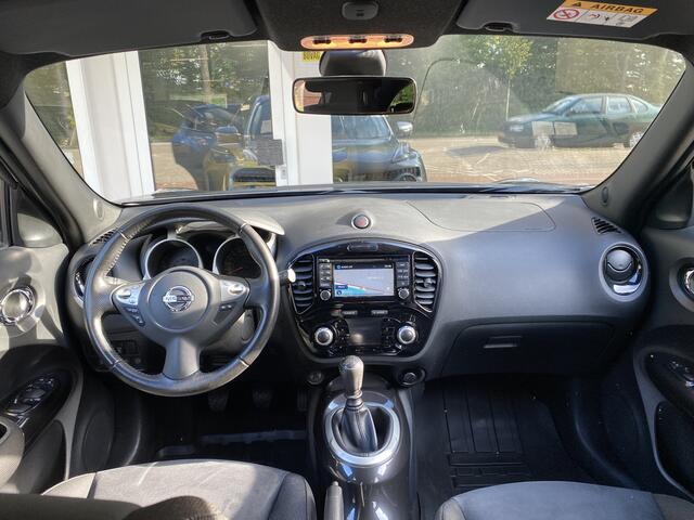 Nissan JUKE 1.2 DIG-T S/S N-Connecta Navigatie Fulllmap/A. uitrijcamera/Autom. Airco/Cruisecontr./Keyless entry+startstop/Hoogte verst.stoel/Ledverl.//Privacyglas/Led dagrijverl./Elektr. verw.+verst.b. buitenspiegels