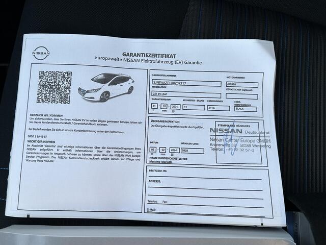 Nissan LEAF e+ N-Connecta 59 kWh / SoH Accu 97% / WLTP bereik 396 km / WLTP bereik stad 575 km / SoH Accu 97% / Navigatie / 360° Camera / Stoel- en Stuurverwarming / Apple Carplay Android /