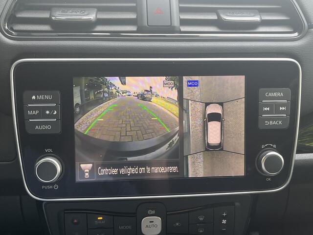 Nissan LEAF e+ Tekna 62 kWh Automaat / Bose Premium Audio / Trekhaak / Snel Lader / 360 Graden Camera / SOH 93,35% / Achteruitrijcamera / Stuurwielverwarming / Stoelverwarming voor & achter / Adaptief Cruise Control / Apple Carplay & Android Auto / Climate Control / 