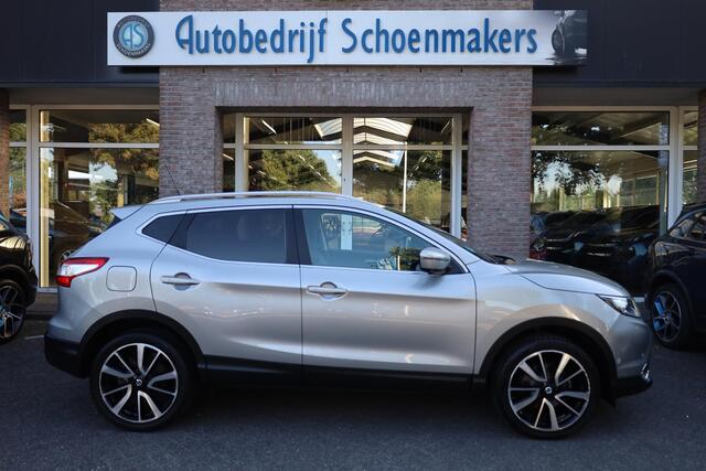 Nissan QASHQAI 1.2 Tekna + PANO 360-CAMERA TREKHAAK LEER RUIT/STOELVERW 19"LMV NAVI CRUISE 2xPDC 2xKEYLESS DODEHOEK NAP ENZ.