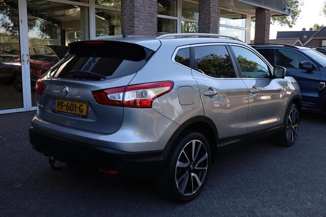 Nissan QASHQAI 1.2 Tekna + PANO 360-CAMERA TREKHAAK LEER RUIT/STOELVERW 19"LMV NAVI CRUISE 2xPDC 2xKEYLESS DODEHOEK NAP ENZ.