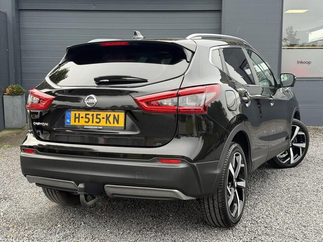 Nissan QASHQAI 1.3 DIG-T Tekna + 2e Eigenaar,Pano,Navi,Camera,Trekhaak,Stoelverwarming,Clima,Cruise,Pdc V+A,Keyless,Halfleder,Dealer Onderhouden,Apk tot 03-2026
