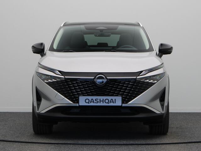 Nissan QASHQAI N-Connecta + Panoramisch glazen dak + Cold Pack e-Power | 12.3" TFT digitale cockpit | Audiosysteem met DAB, Apple Carplay & Android Auto, USB-aansluiting, stuurwielbediening en 6 luidsprekers | Blind Spot Warning & Intervention (BSW + BSI)