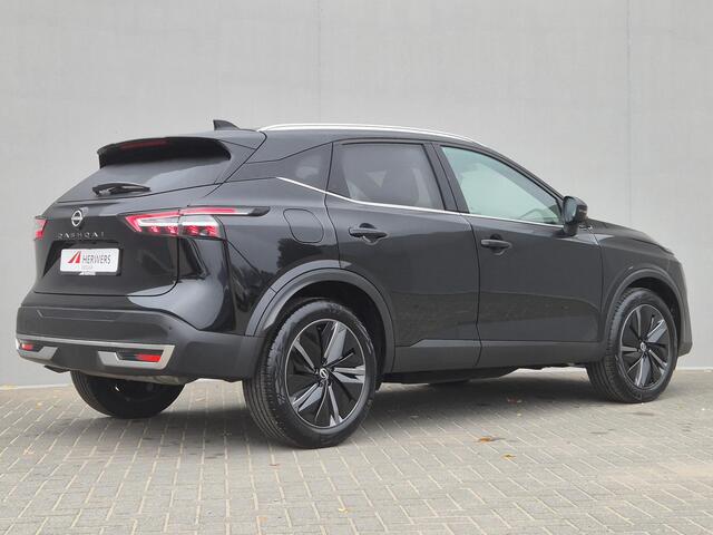 Nissan QASHQAI 1.3 MHEV Xtronic Tekna Black Edition Automaat / Nieuw Model / facelift / Cold pack / HUD / Elektrische achterklep / Stuur-,Stoel en Voorruitverwarming / Rondomzicht camera / Trekgewicht 1800 kg /