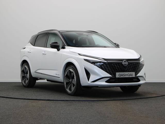 Nissan QASHQAI N-Design + Panoramisch glazen dak + Cold Pack e-Power | 12.3" TFT digitale cockpit | Audiosysteem met DAB, Apple Carplay & Android Auto, USB-aansluiting, stuurwielbediening en 6 luidsprekers | Blind Spot Warning & Intervention (BSW + BSI)
