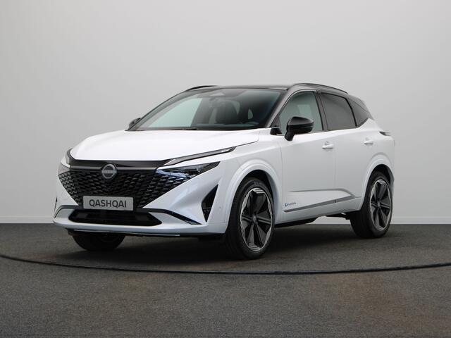 Nissan QASHQAI N-Design + Panoramisch glazen dak + Cold Pack e-Power | 12.3" TFT digitale cockpit | Audiosysteem met DAB, Apple Carplay & Android Auto, USB-aansluiting, stuurwielbediening en 6 luidsprekers | Blind Spot Warning & Intervention (BSW + BSI)