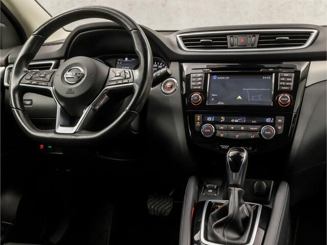 Nissan QASHQAI 1.2 Tekna Sport Automaat (PANORAMADAK, NAVIGATIE, 360 CAMERA, LEDER, STOELVERWARMING, LED KOPLAMPEN, KEYLESS, TREKHAAK, NIEUWE APK, NIEUWSTAAT)