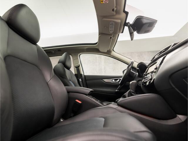 Nissan QASHQAI 1.2 Tekna Sport Automaat (PANORAMADAK, NAVIGATIE, 360 CAMERA, LEDER, STOELVERWARMING, LED KOPLAMPEN, KEYLESS, TREKHAAK, NIEUWE APK, NIEUWSTAAT)