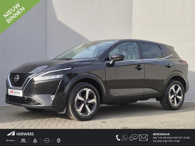 Nissan QASHQAI 1.3 MHEV Xtronic N-Connecta Automaat / Cold Pack / Trekgewicht 1800 kg / Rondomzicht camera / Adaptief CC / Stuur-, Stoel en Voorruit verwarming / Apple Carplay Android Auto / Draadloze telefoon opladen /r