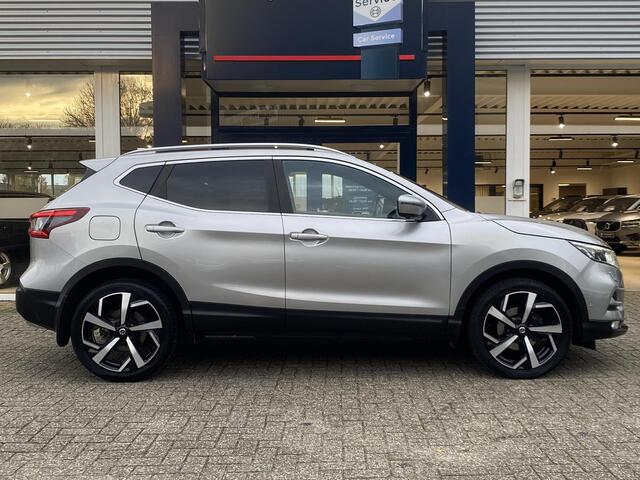 Nissan QASHQAI 1.3 DIG-T Tekna + / Automaat / Vol-Leder / Panodak / Elektr.-Stoelen met Geheugen / Stoelverwarming / 360°-Camera / Bose-Premium Audio / Cruise-Control / Climate-Control / Apple-Carplay & Android-Auto / Keyless / LED / DAB Radio-Bluetooth / Navi / PDC V+A