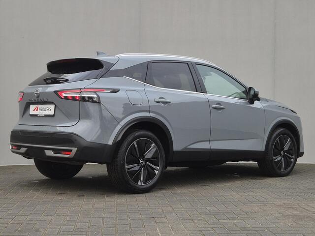 Nissan QASHQAI 1.3 MHEV Xtronic Tekna / Fabrieksgarantie tot 04-2028 / Nieuw Model / Facelift / Cold Pack / HUD / Trekgewicht 1800 kg / Stuur-, Stoel en Voorruit verwarming / Elektrische achterklep / Rondomzicht camera / Adaptief CC / Apple Carplay Android Auto /