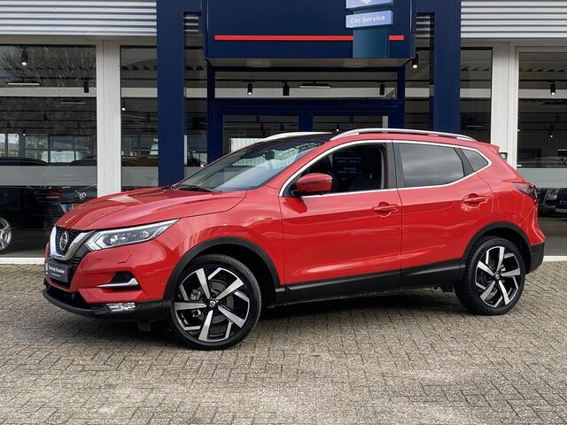 Nissan QASHQAI 1.3 DIG-T Tekna / Automaat / Panodak / 360°-Camera / Stoelverwarming / Cruise-Control / Climate-Control / Apple-Carplay & Android-Auto / Keyless / LED / Elektr.-Stoelen / Dodeheok-Detectie / DAB Radio-Bluetooth / Navi / Armsteun V+A / PDC V+A / 19'' LMV /