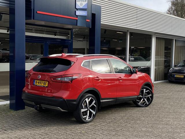 Nissan QASHQAI 1.3 DIG-T Tekna / Automaat / Panodak / 360°-Camera / Stoelverwarming / Cruise-Control / Climate-Control / Apple-Carplay & Android-Auto / Keyless / LED / Elektr.-Stoelen / Dodeheok-Detectie / DAB Radio-Bluetooth / Navi / Armsteun V+A / PDC V+A / 19'' LMV /