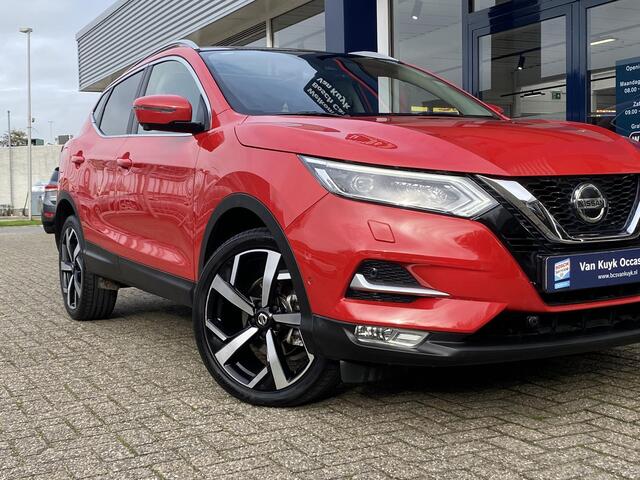 Nissan QASHQAI 1.3 DIG-T Tekna / Automaat / Panodak / 360°-Camera / Stoelverwarming / Cruise-Control / Climate-Control / Apple-Carplay & Android-Auto / Keyless / LED / Elektr.-Stoelen / Dodeheok-Detectie / DAB Radio-Bluetooth / Navi / Armsteun V+A / PDC V+A / 19'' LMV /