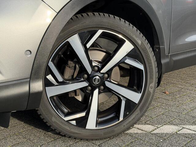 Nissan QASHQAI Tekna + 1.2 115PK X-tronic CVT Automaat Navigatie, Rondomzichtcamera, Keyless, Leder, Panoramadak, Stoelverwarming, Voorruitverwarming