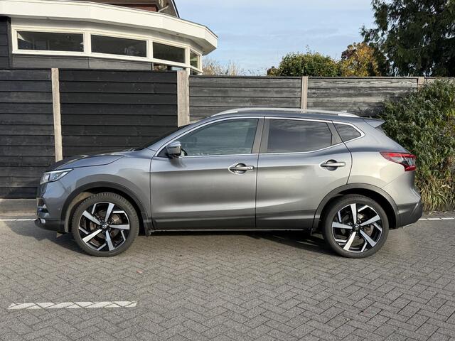 Nissan QASHQAI Tekna + 1.2 115PK X-tronic CVT Automaat Navigatie, Rondomzichtcamera, Keyless, Leder, Panoramadak, Stoelverwarming, Voorruitverwarming