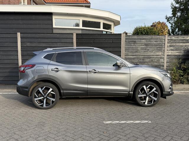Nissan QASHQAI Tekna + 1.2 115PK X-tronic CVT Automaat Navigatie, Rondomzichtcamera, Keyless, Leder, Panoramadak, Stoelverwarming, Voorruitverwarming
