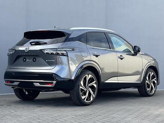 Nissan QASHQAI 1.5 ePower Tekna Plus / ¤1500,- Introductiekorting / Nieuwste Generatie E-Power! / Nieuw uit Voorraad Leverbaar / Panoramadak / Stoel- en Stuurverwarming / Verwarmde Voorruit / Google Maps Navigatie / Stoelmassage / Rondzichcamera / Elektrisch Verstelbare