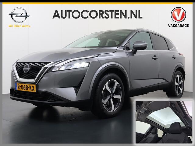 Nissan QASHQAI AUT T158PK MHEV Pano-dak 360°Camera Trekhaak N-Connecta Adaptieve Cruise Hybrid Apple Carplay Android Auto Navi Ecc Pdc DAB Lmv Led Bluetooth Privacy Glas Wifi Xtronic N-Connecta Origineel Nederlandse Auto ¤ 45.000 nieuw