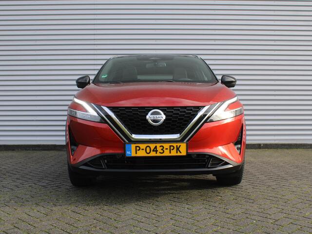 Nissan QASHQAI 1.3 MHEV Xtronic Tekna | Trekhaak | Stuur-/stoel-/voorruitverwarming | Camera 360 | Pano | HUD | Cruise adapt. | 19" LM |