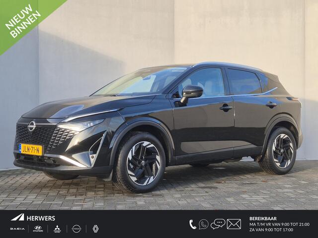 Nissan QASHQAI 1.3 MHEV Xtronic N-Connecta / Facelift / Fabrieksgarantie tot 07-2028 / Dealer onderhouden / Trekhaak afneembaar / / Trekgewicht 1800 kg / Cold Pack / Rondomzicht camera / Adaptief CC / Keyless Entry/Start /