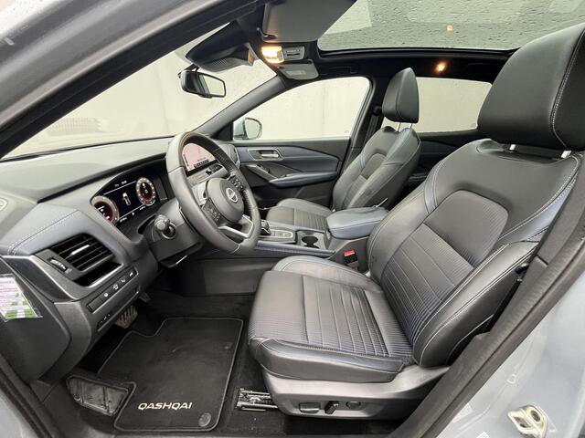 Nissan QASHQAI 1.3 MHEV Xtronic Tekna / Vaste Trekhaak 13-polig (Trekgewicht 1.800kg) / Stoel- en Stuurverwarming / Panoramadak / HUD / 360° Camera / Keyless Entry & Start / Apple Carplay & Android Auto / Navigatie full map / Adaptieve Cruise Control / Climate Control /