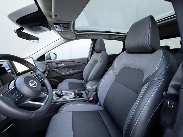 Nissan QASHQAI 1.3 MHEV Xtronic N-Connecta / Fabrieksgarantie tot 03-2028 / Facelift Nieuw Model / Panorama dak / Cold Pack / HUD / Trekgewicht 1800 kg / Stuur-, Stoel en Voorruit verwarming / Elektrische achterklep / Camera 360° / Adaptief CC / Apple Carplay Android A