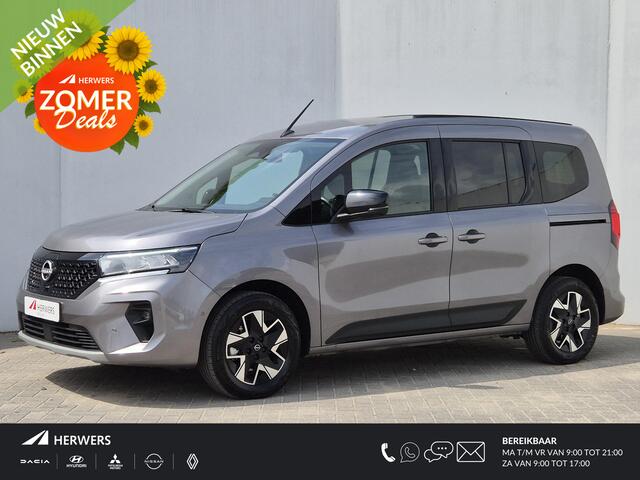 Nissan Townstar Tekna L1 45 kWh Automaat / Personenauto / 5Persoons / Rondomzicht camera / Apple Carplay Android Auto / Stuur-, Stoel en voorruitverwarming / Adaptief CC / Draadloze telefoon lader / Navigatie / Climate control /