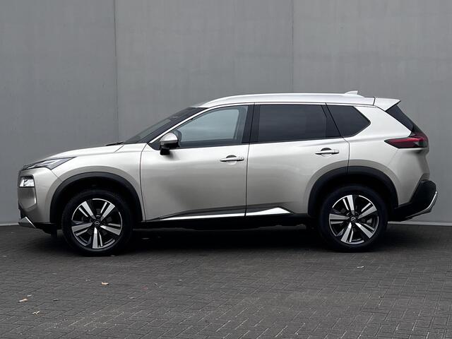 Nissan X-TRAIL 1.5 MHEV 163pk Tekna 5 zits Automaat / Trekgewicht 2000 Kg / HUD / Elektrische achterklep / Apple Carplay Android Auto / Stuur-, Stoel en achterbankverwarming / Adaptief CC / 360 ° camera / Voorruit verwarming /