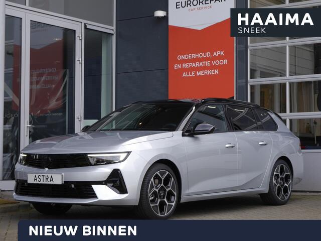 Opel ASTRA Sports Tourer 1.2 Turbo Hybrid GS | Nieuwe auto | Rondom camera | 18 inch lichtmetalen velgen | Stoel en stuurverwarming | Head up display | Panoramadak | Full options