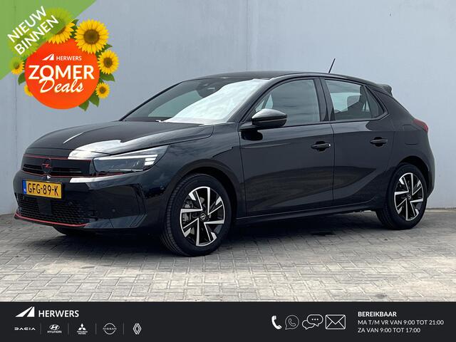 Opel CORSA 1.2 Turbo Hybrid GS Automaat 100% Dealeronderhouden / Trekhaak (Trekgewicht 1.200kg) / Achteruitrijcamera / Navigatie via Apple Carplay & Android Auto / Cruise Control / Dodehoek Detectie / Parkeersensoren voor en achter / Radio / Airco
