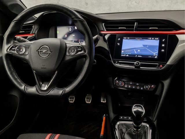 Opel CORSA 1.2 GS Line 101Pk (VIRTUAL COCKPIT, BLACK EDITION, APPLE CARPLAY, GROOT NAVI, STUUR/STOELVERWARMING, SPORTSTOELEN, LEDER, LM VELGEN, GETINT GLAS, NIEUWSTAAT)