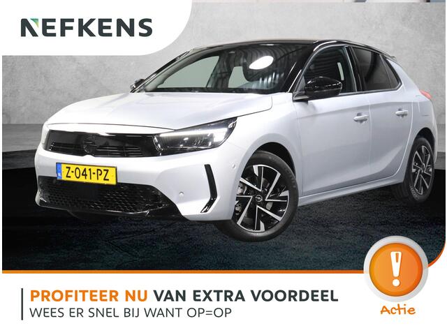 Opel CORSA 1.2 100PK Turbo Hybrid GS | AppleCarplay/AndroidAuto | Climate Control | Cruise Control | 10"scherm | Camera | Navigatie | LM velgen | Keyless | Two-Tone | LED | Parkeersensoren | Privacy Glass | Isofix |