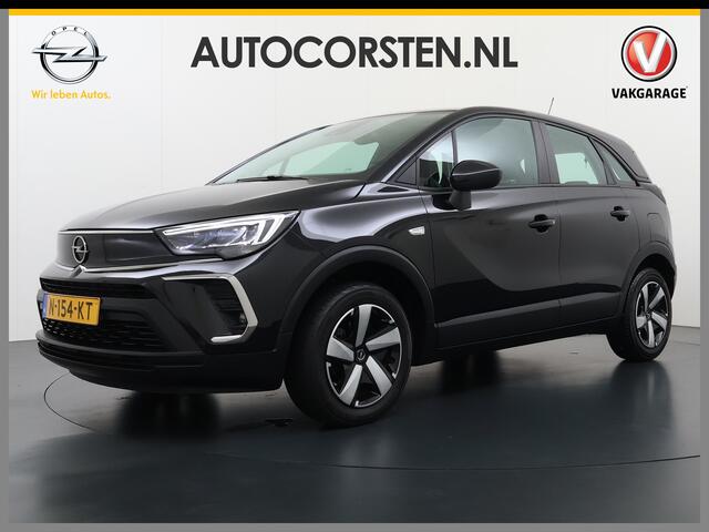 Opel Crossland T 131PK AUT-6 Apple Carplay Android Auto Navi* Ecc Cruise Control Camera Stoel+Stuurverwarming Pdc Elegance DAB Bluetooth Lane Assist Led Winter Pakket Parkeer Pakket Mooie en complete Opel Crossland! ¤ 32.000 nieuw! EURO6