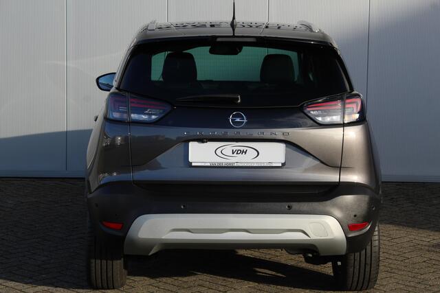 Opel Crossland 1.2-Turbo 110pk Ultimate Mooie en luxe hoogzitter met weinig km's ! Volautm. airco dual, cruise control, camera, comfortstoelen, metallic lak, LM wielen, navigatie, telefoonvoorb., LED verlichting etc.