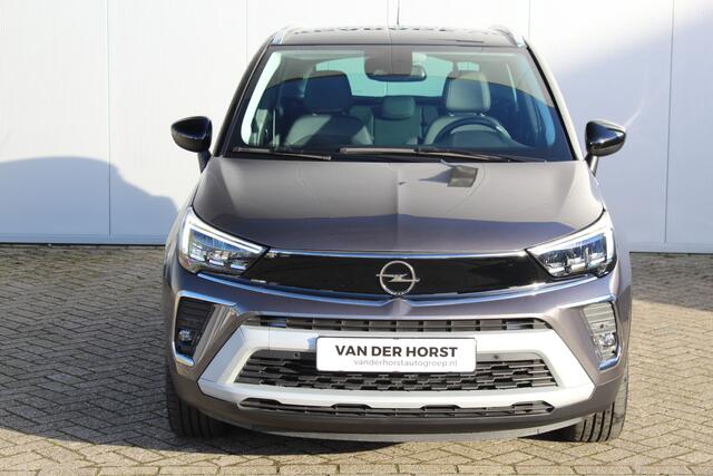 Opel Crossland 1.2-Turbo 110pk Ultimate Mooie en luxe hoogzitter met weinig km's ! Volautm. airco dual, cruise control, camera, comfortstoelen, metallic lak, LM wielen, navigatie, telefoonvoorb., LED verlichting etc.