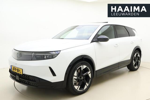 Opel Grandland Electric GS 73 kWh | DEMO | Lederen bekleding | Massage stoelen | Afneembare trekhaak | Stoel & Stuurverwarming | Schuif/kanteldak | Lichtmetalen velgen | Rondomzicht camera