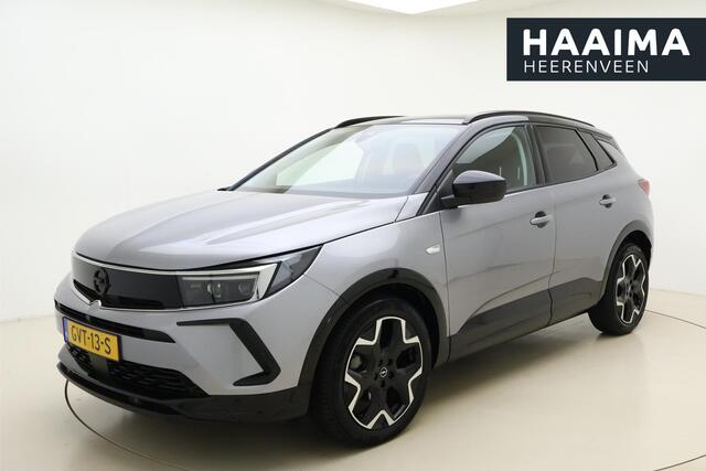 Opel Grandland 1.2 Turbo 145pk Auytomaat Hybrid | Alcantara | Navigatie | Elektrische achterklep | Matrix LED verlichting | Stoel- en stuurverwarming | Zwart dak