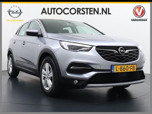 Opel Grandland X T 131pk 360Camera Navi 1/2Leer Apple/Android Usb Bluetooth CruiseControl Pdc Dab Ecc Tel. Isofix Mistlampen Blindspot Lane-dep. Bordherk. Licht-/Zichtpakket Elek.Inkl.spiegels Elek.Ramen Led 17''LM 1.2 Turbo Business Elegance NL-auto! B- klasse EURO 6 Ori