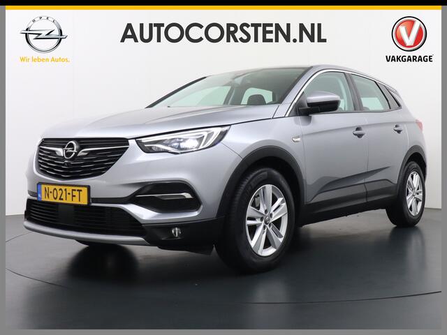 Opel Grandland X T 131pk 360Camera Navi 1/2Leer Apple/AndroidPdc Dab Ecc Tel. Isofix Mistlampen Blindspot Lane-dep. Bordherk. Usb Bluetooth CruiseControl Licht-/Zichtpakket Elek.Inkl.spiegels Elek.Ramen Led 17''LM 1.2 Turbo Business Elegance NL-auto! B- klasse EURO 6 Orig