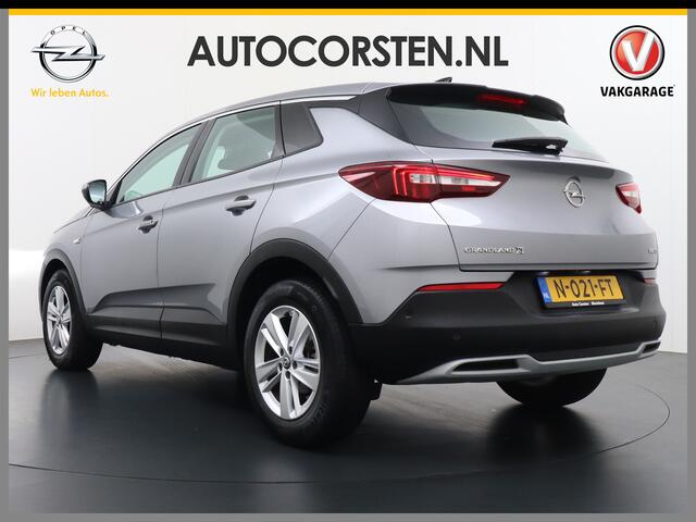 Opel Grandland X T 131pk 360Camera Navi 1/2Leer Apple/AndroidPdc Dab Ecc Tel. Isofix Mistlampen Blindspot Lane-dep. Bordherk. Usb Bluetooth CruiseControl Licht-/Zichtpakket Elek.Inkl.spiegels Elek.Ramen Led 17''LM 1.2 Turbo Business Elegance NL-auto! B- klasse EURO 6 Orig