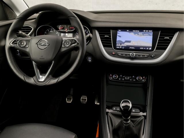 Opel Grandland X 1.2 Turbo Ultimate Sport (PANORAMADAK, APPLE CARPLAY, MEMORY SEATS, LEDER, STOELVERWARMING/KOELING, 360 CAMERA, KEYLESS, TREKHAAK, ELEK ACHTERKLEP, STUURWIEL VERWARMD, NIEUWSTAAT)